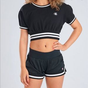 Champion Life Dye Fleece Cropped Crew Sweatshirt